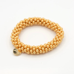 Stiekie Gold Pearl – Parel Haarelastiek & Armband