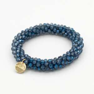 Stiekie Blue – Kralen Haarelastiek & Armband