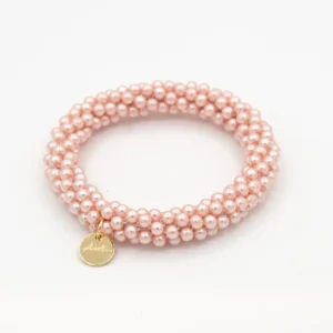 Stiekie Rose Pearl – Parel Haarelastiek & Armband